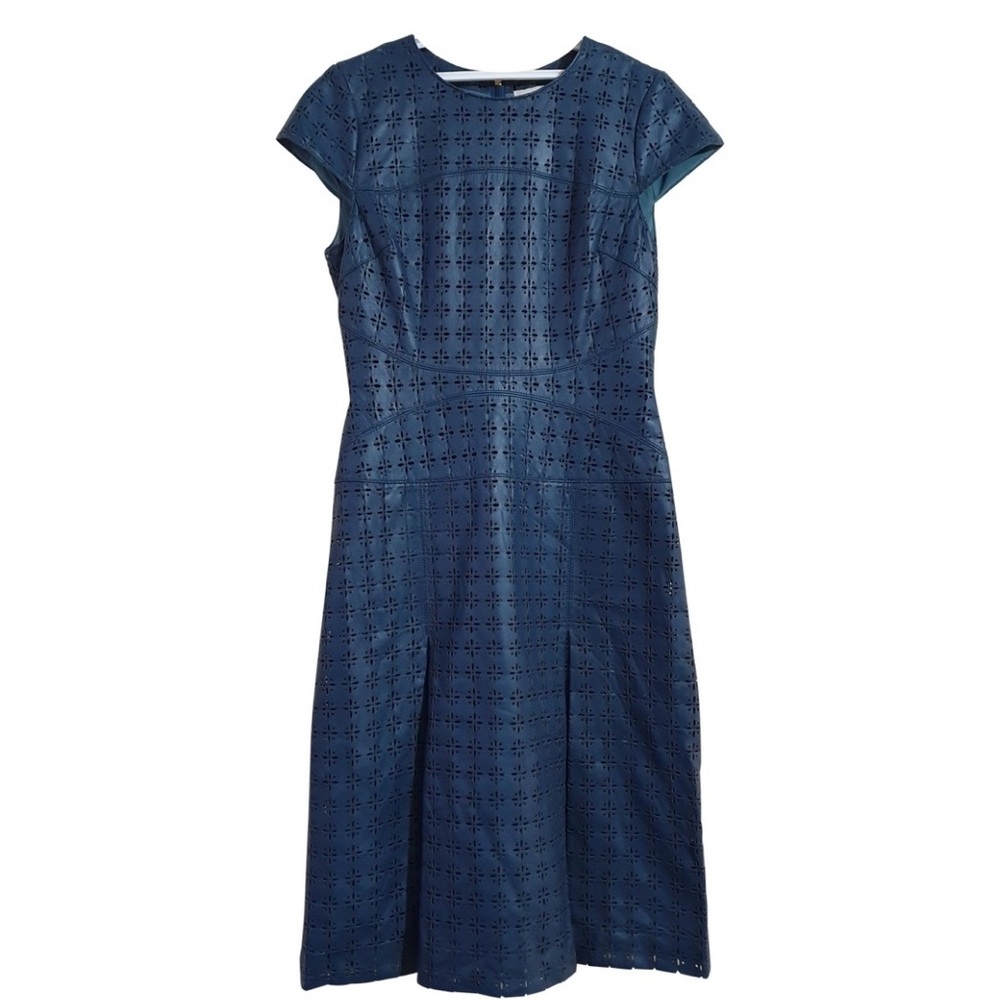 Tory Burch Teal Eyelet Detail dress - Picture 3 of 5